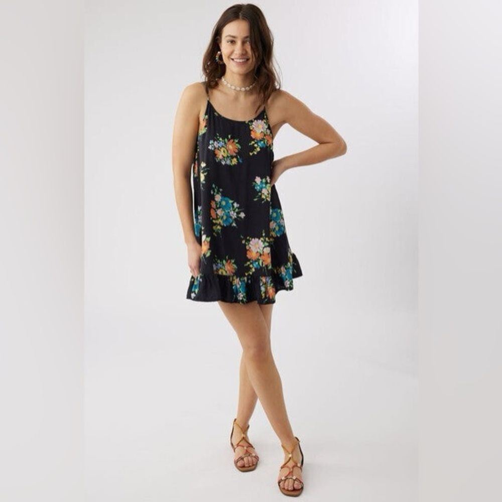 O'Neill Women's Hollis Short Dress Size S Floral Surf Beach Sun Dress New